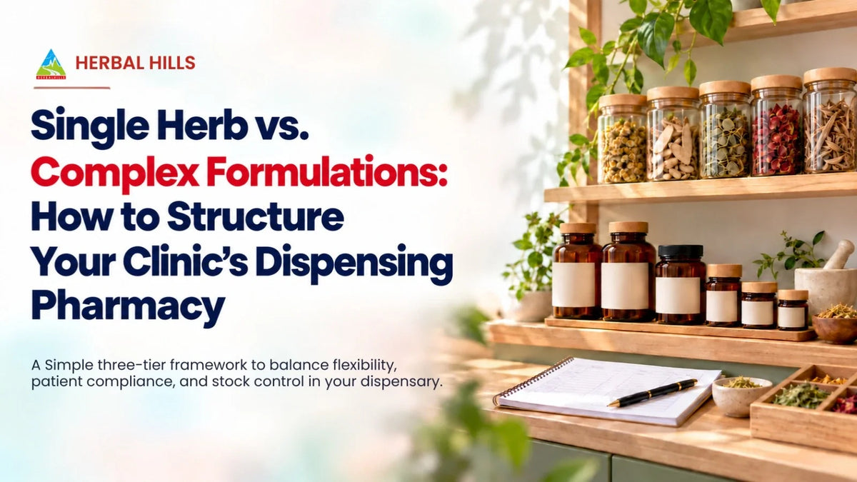 Single Herb vs. Complex Formulations: How to Structure Your Clinic’s Dispensing Pharmacy