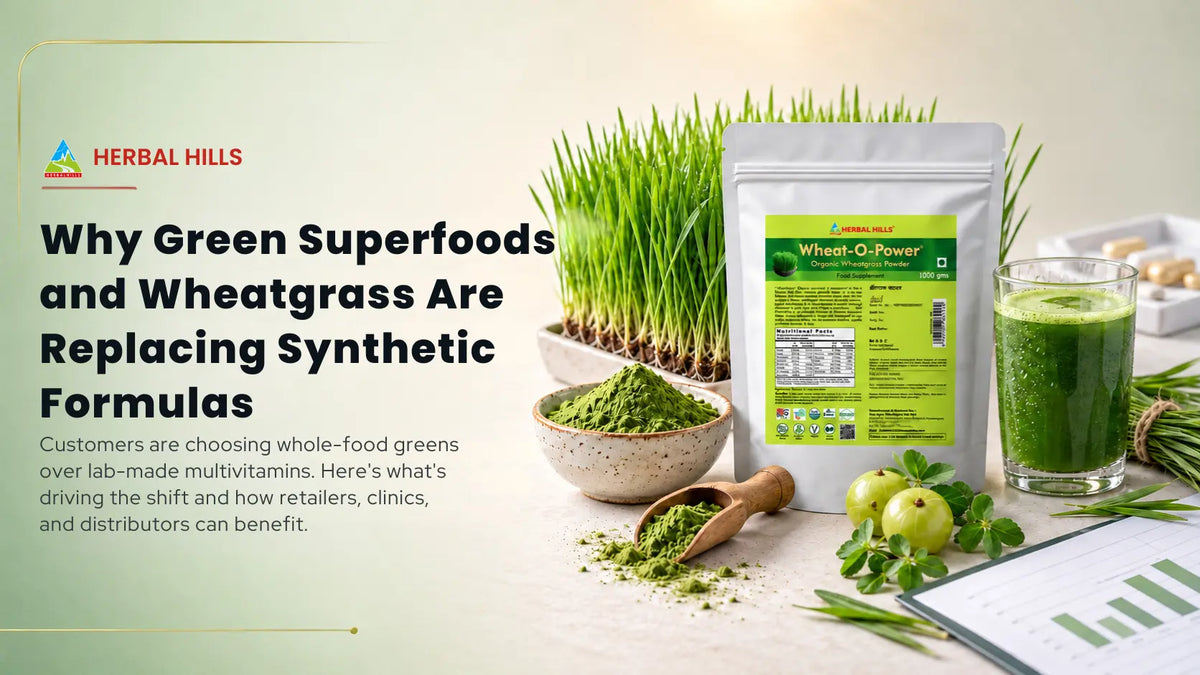 Why Green Superfoods and Wheatgrass are Replacing Synthetic Formulas