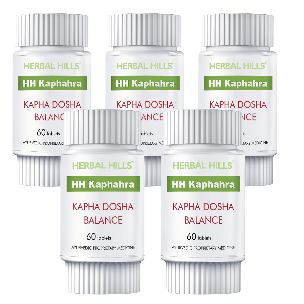HH Kapha Tablets – 60 Count | Ayurvedic Herbal Wellness Support ( pack of 5)