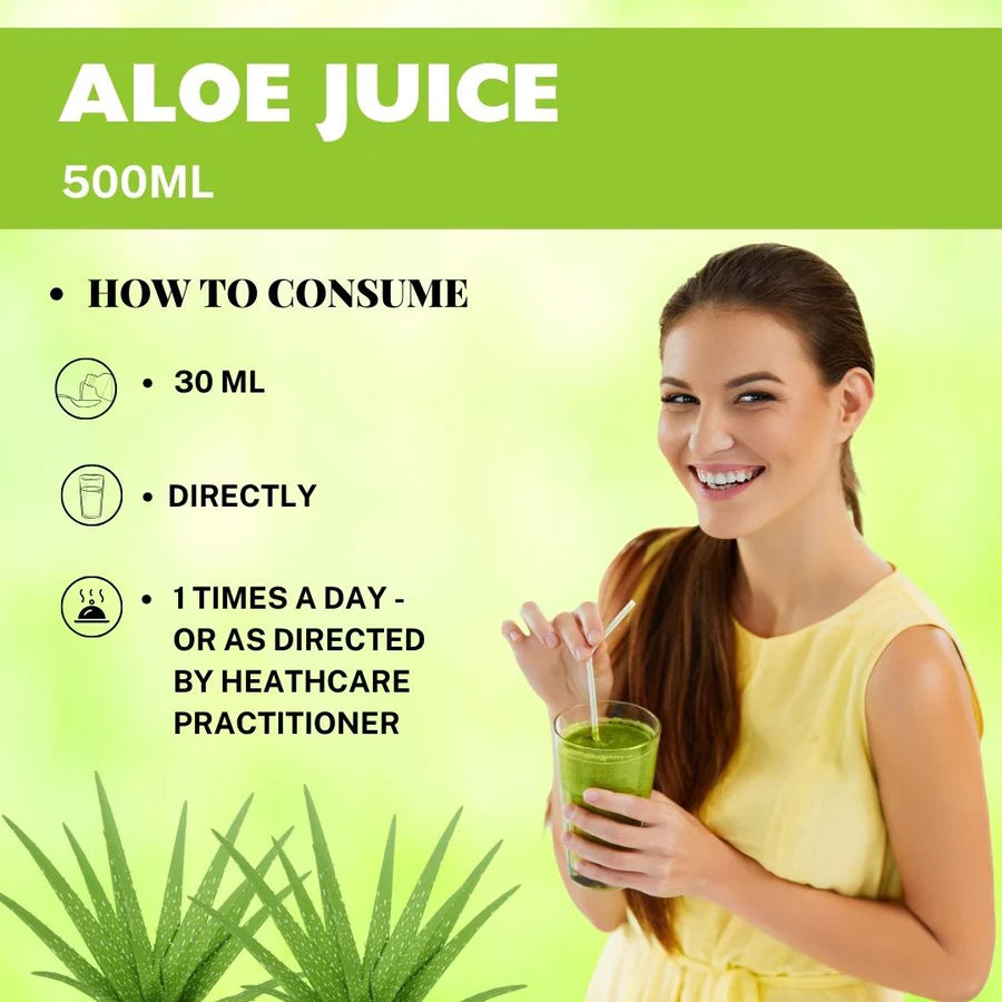 Aloevera Swaras Juice for Skin Health & Hair Growth Enhances Skin Improves Hair Growth & Glowing Skin 500 ML (pack of 2)