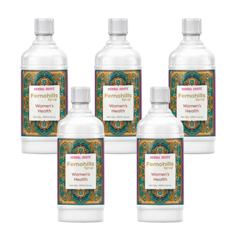 Femohills Herbal Syrup – 500ml | Traditional Women’s Wellness Drink (pack of 5)