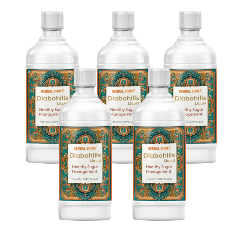 Herbal Hills Diabohills Herbal Shots – 500ml (pack of 5)