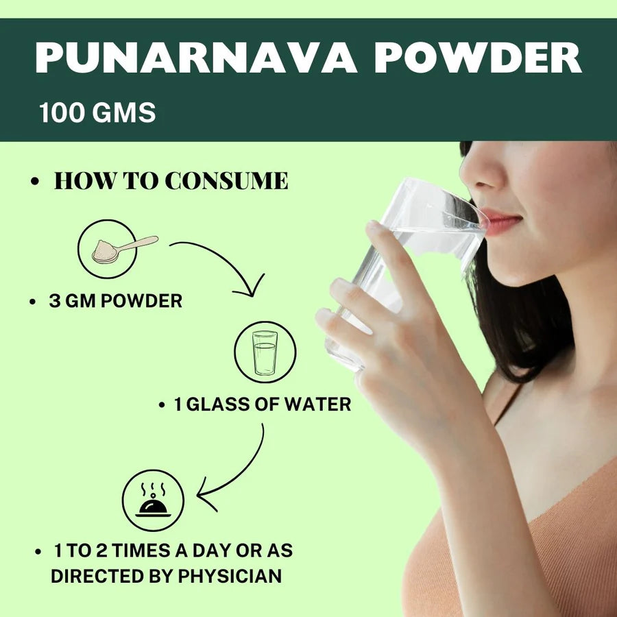 Punarnava Powder – 100g | Standardized Ayurvedic Quality | Herbal Hills