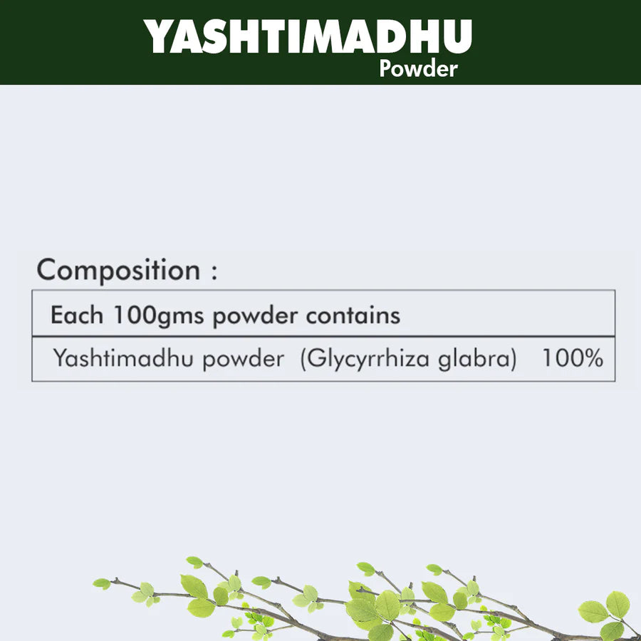Yashtimadhu Powder – 100g (Pack of 5) | Standardized Ayurvedic Quality | Herbal Hills