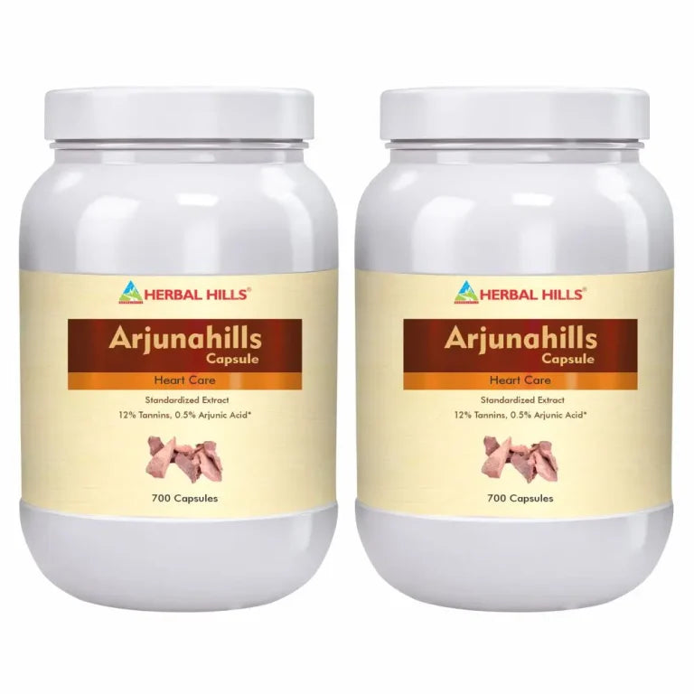 Herbal Hills – Arjuna Capsule for Heart Care – 700 Capsule (pack of 2)