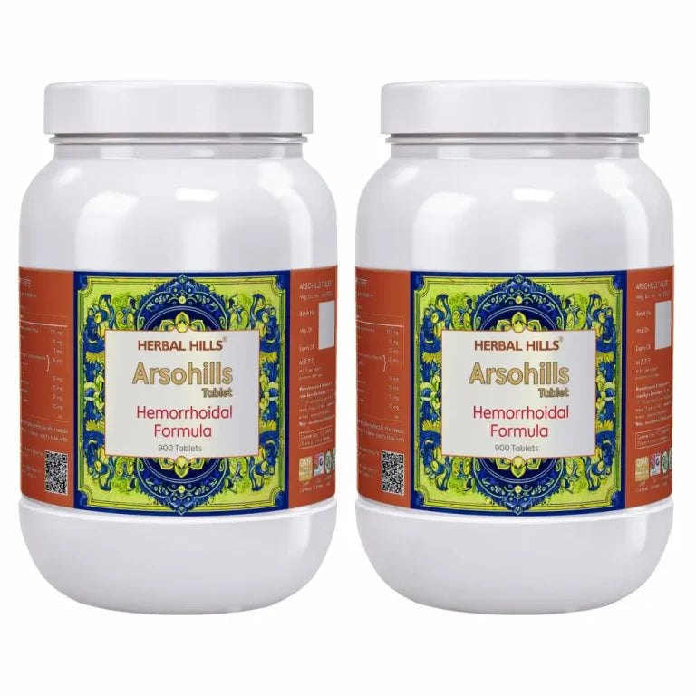 Arsohills Herbal Tablets – 900 Count | Traditional Ayurvedic Wellness Tablets