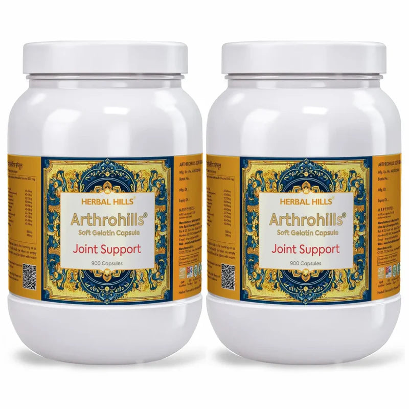 Calcihills Natural Calcium Support – 500 Capsules Pack of 2 by Herbal Hills