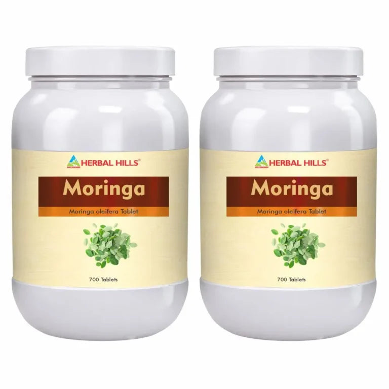 Moringa Tablets – 700 Tablets (Pack of 2) | Standardized Ayurvedic Quality | Herbal Hills