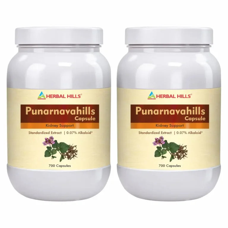 Punarnava Capsules – 700 Capsules (Pack of 2) | Standardized Ayurvedic Quality | Herbal Hills