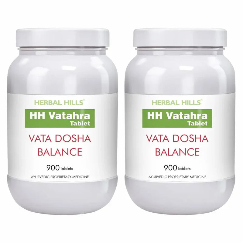 HH Vata Ayurvedic Balance Support Tablets – 900 Tablets Pack of 2 by Herbal Hills