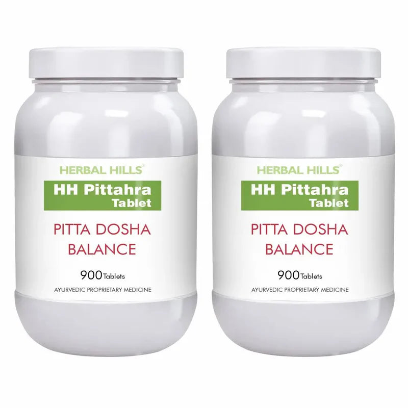 HH Pitta Ayurvedic Balance Support Tablets – 900 Tablets Pack of 2 by Herbal Hills