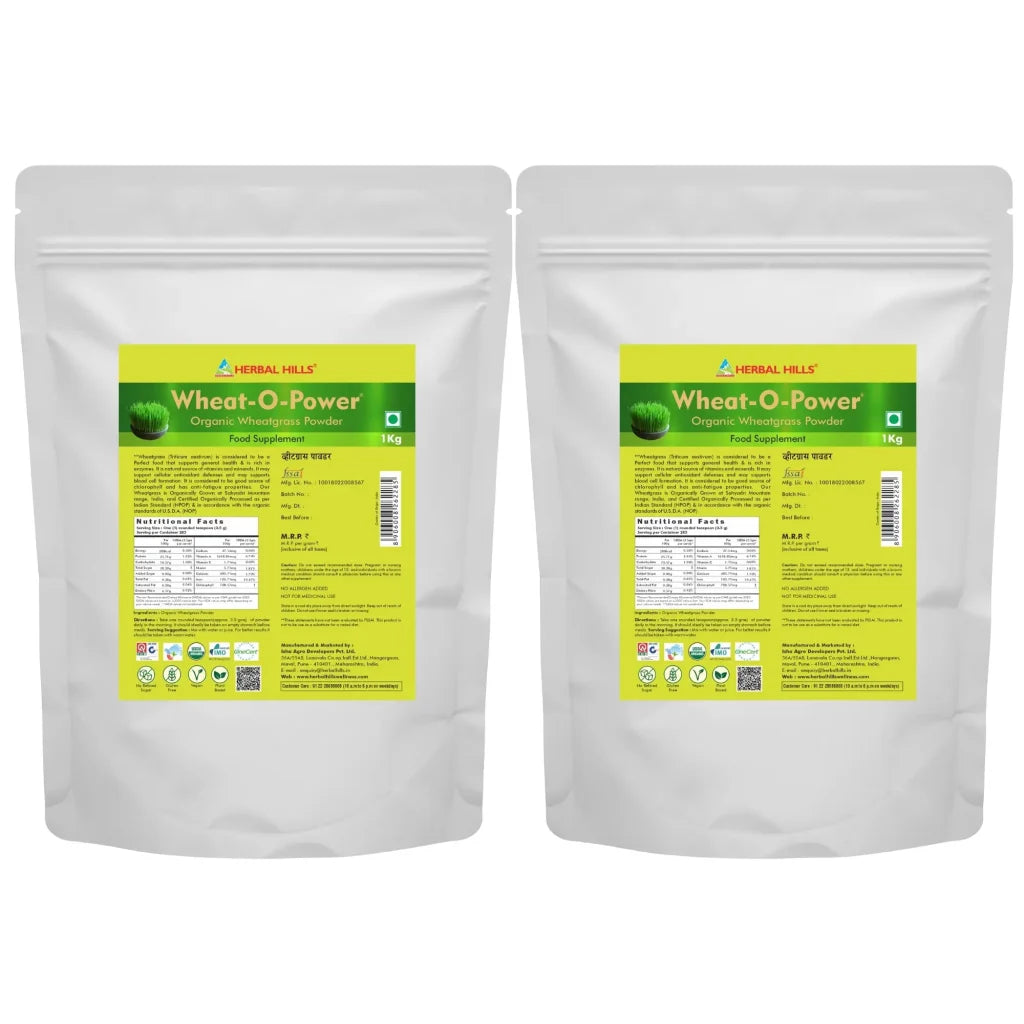 Wheat-O-Power 1 Kg (Value Pack) – Organic Green Food Powder