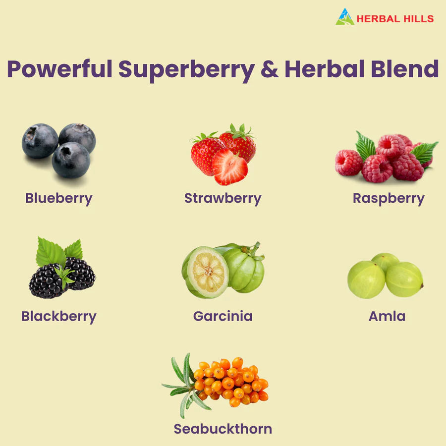 Mix Berry Juice – 500 ml | Herbal Hills All‑Natural Drink