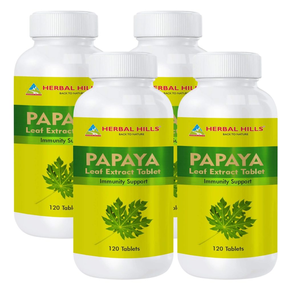 Papaya 120 tablets – Immunity booster 500mg carica leaf extract