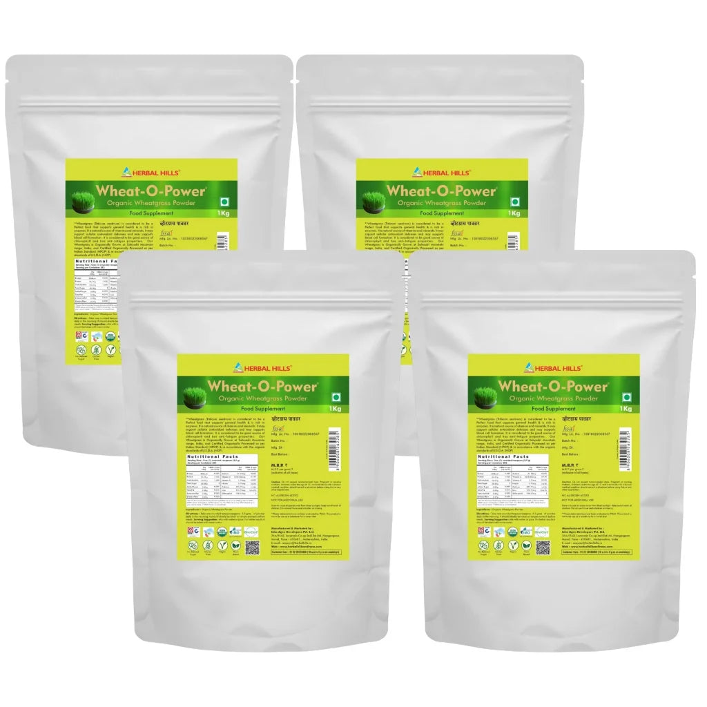 Wheat-O-Power 1 Kg (Value Pack) – Organic Green Food Powder