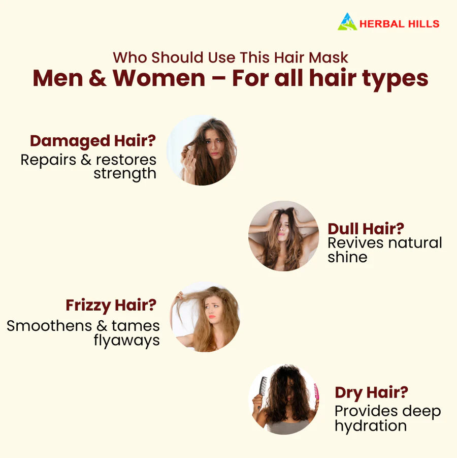 Kesho Forte Ayurvedic Hair Mask Powder – 100 g Pack of 5 for Hair Care & Nourishment by Herbal Hills