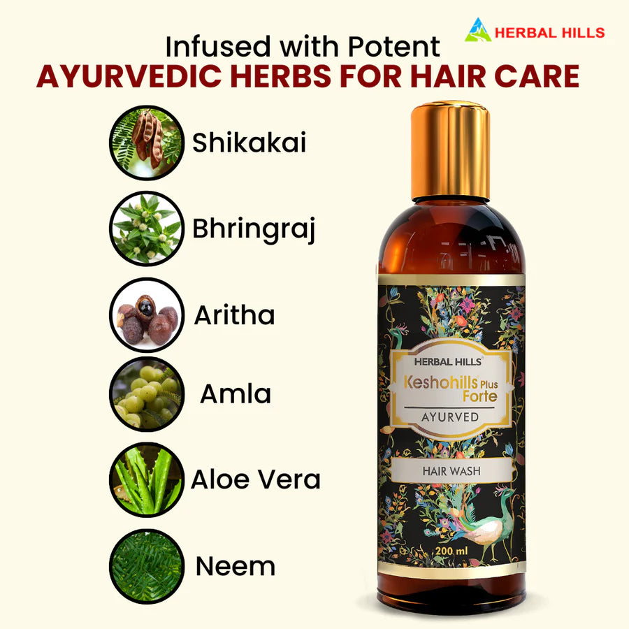 Keshohills Plus Forte Hair Wash 200ml