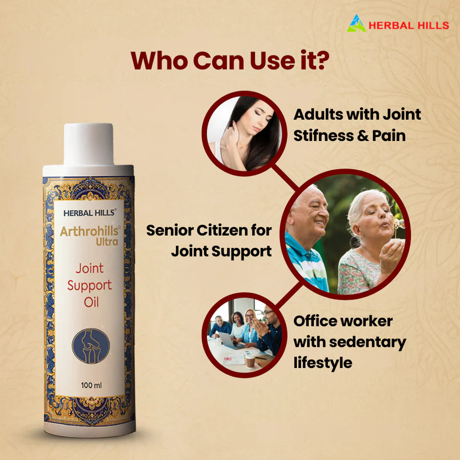 Arthrohills Herbal Massage Oil – 100ml | Ayurvedic Joint Care ( pack of 5)