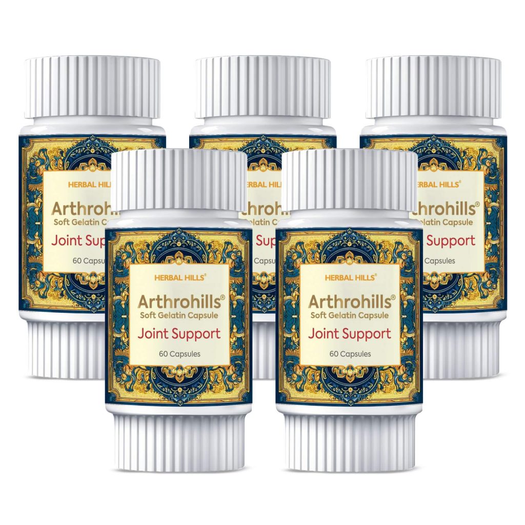 Arthrohills 60 Soft Capsules | Traditional Herbal Wellness Support (Pack of 5 )