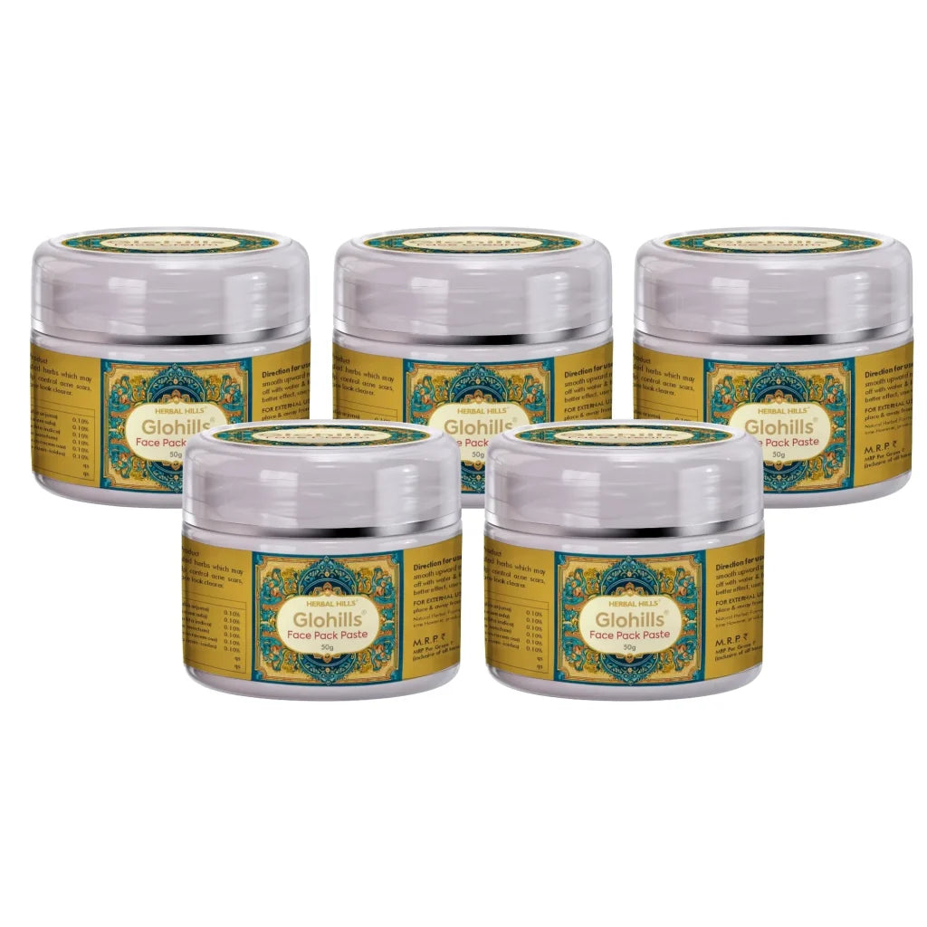 Natural Skin Care – Glohills 50g Face Pack (pack of 5)