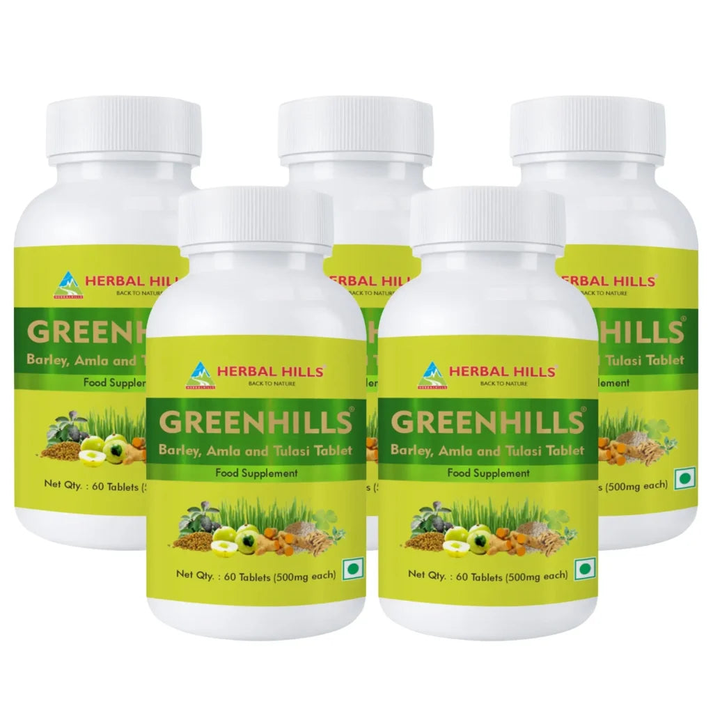 Super Greenhills 60 Tablets – Super Green Food Formula (pack of 5)