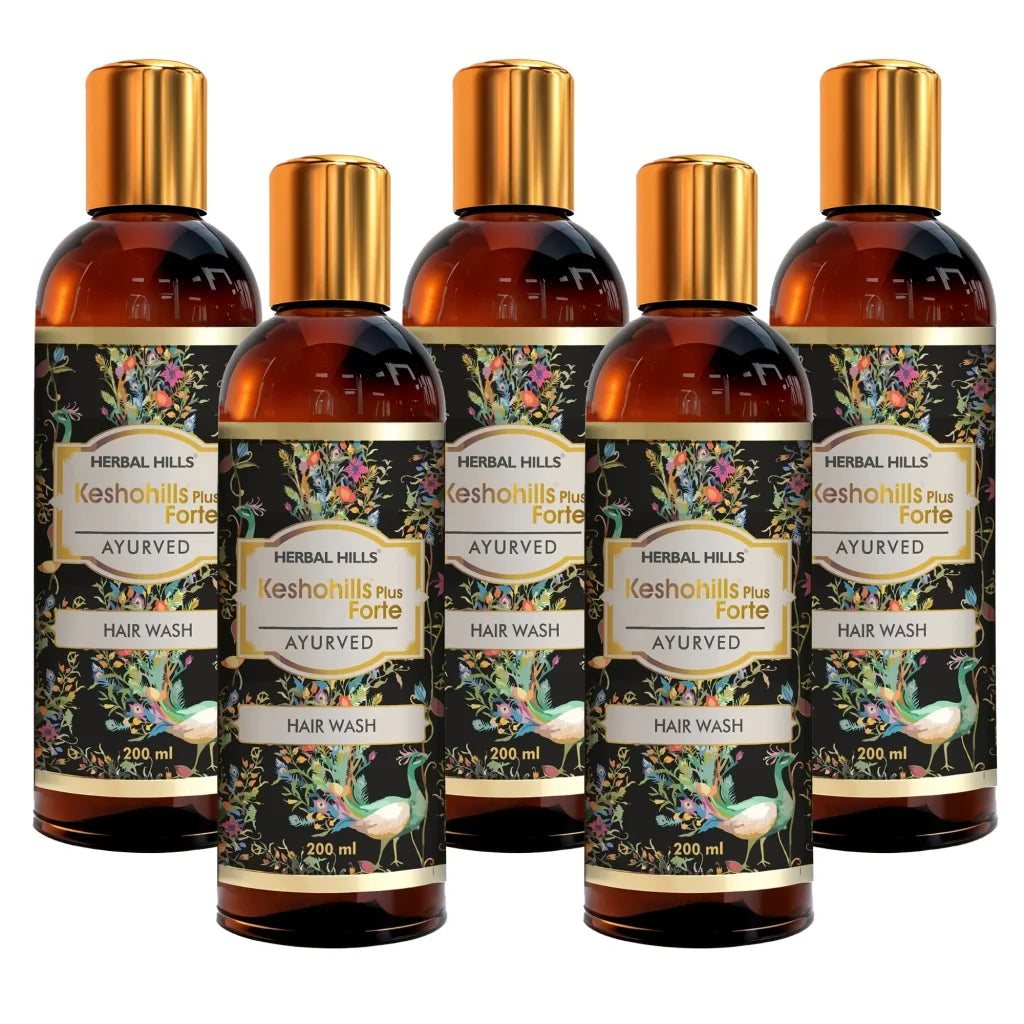 Keshohills Plus Forte Hair Wash 200ml (pack of 5)