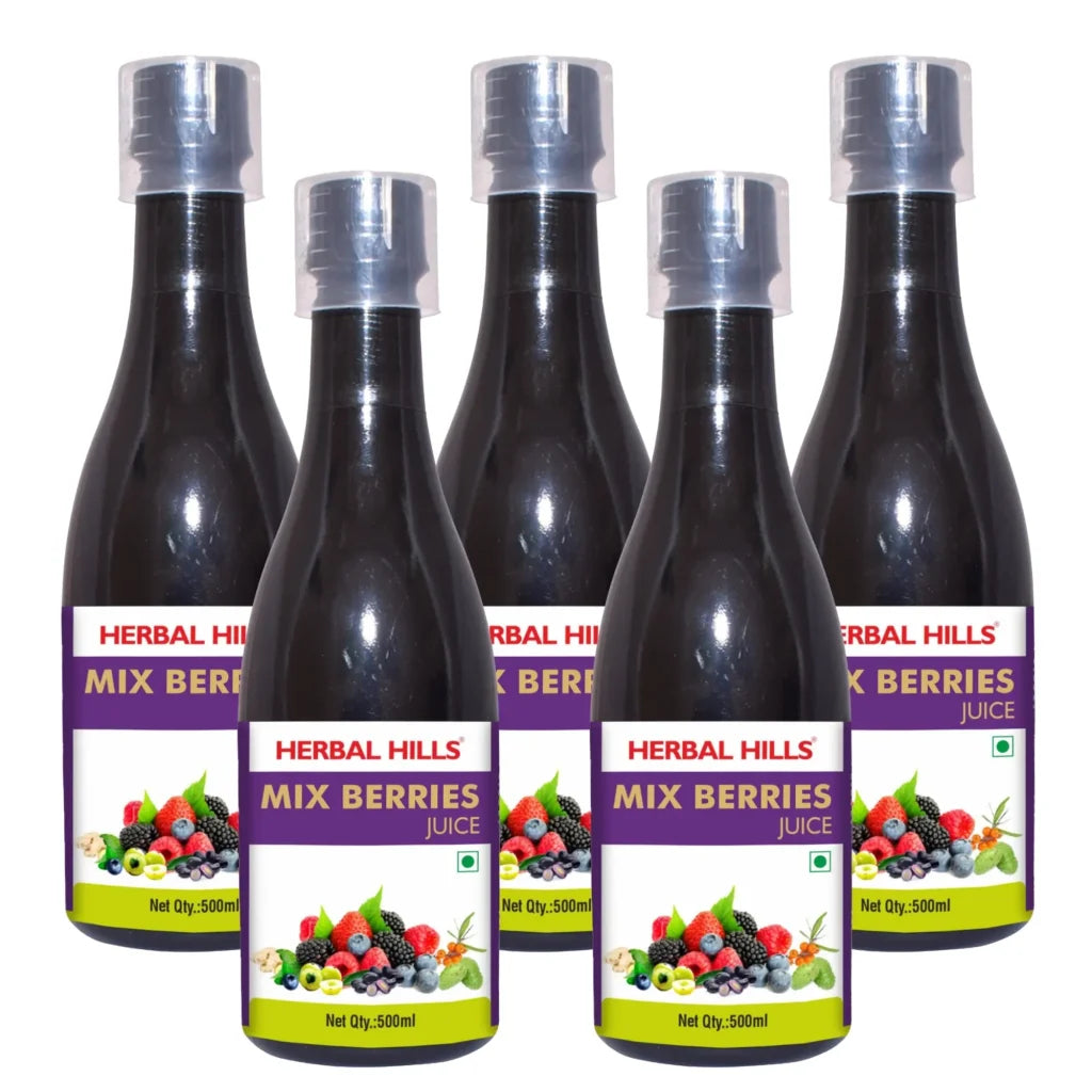 Mix Berry Juice – 500 ml | Herbal Hills All‑Natural Drink (pack of 5)