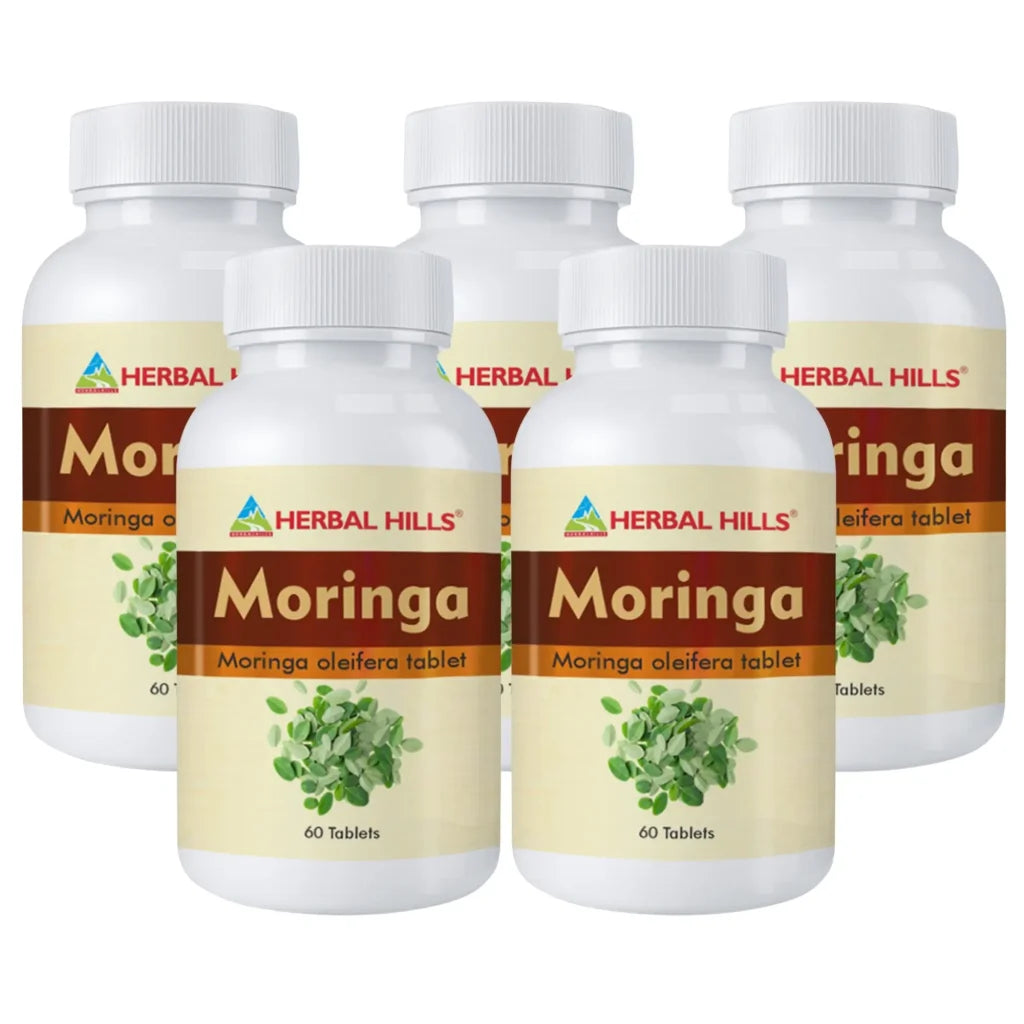 Moringa Tablets / Pure Moringa Leaf 60 Tablets (pack of 5)