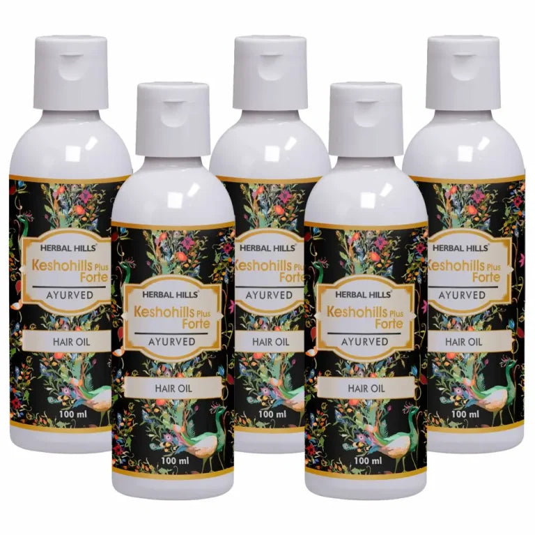Kesho Forte Ayurvedic Hair Oil – 100 ml – For Healthy Hair (pack of 5)