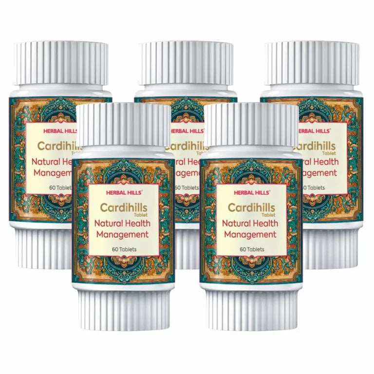 Herbal Hills Cardihills – Daily Herbal Heart Wellness – 60 Tablets ( pack of 5)
