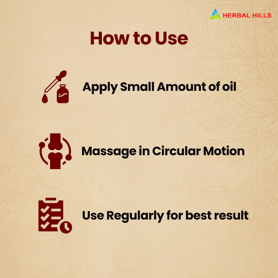 Arthrohills Herbal Massage Oil – 100ml | Ayurvedic Joint Care