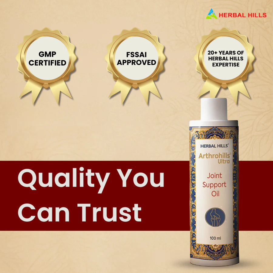 Arthrohills Herbal Massage Oil – 100ml | Ayurvedic Joint Care ( pack of 5)