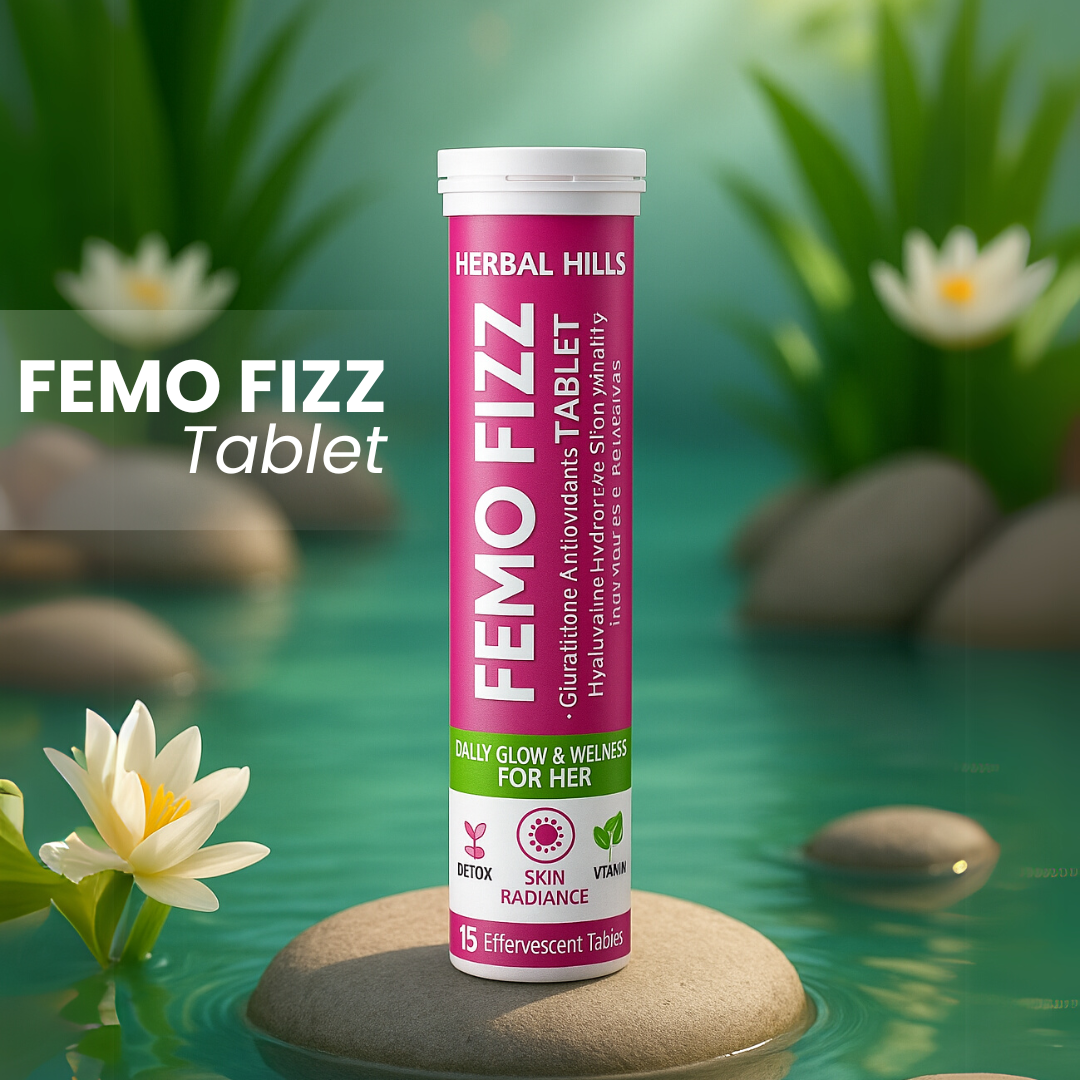 Femo Fizz Women’s Wellness Effervescent Tablets – Strawberry Flavor – 15 Tablets (Pack of 5) by Herbal Hills