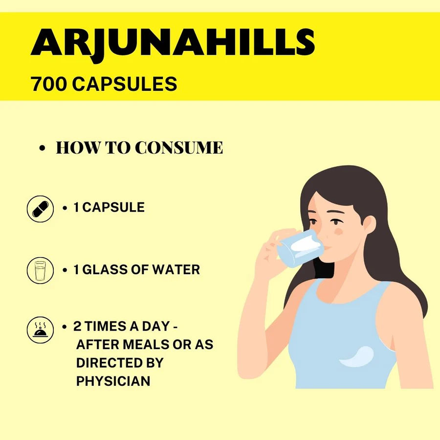 Herbal Hills – Arjuna Capsule for Heart Care – 120 Capsule