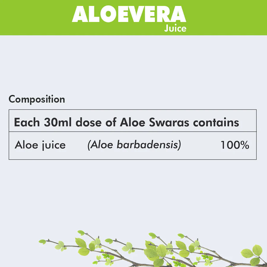 Aloevera Swaras Juice for Skin Health & Hair Growth Enhances Skin Improves Hair Growth & Glowing Skin 500 ML