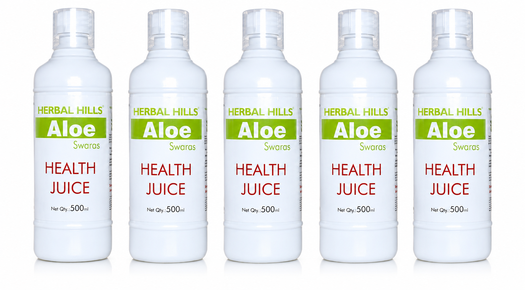 Aloevera Swaras Juice – 500ml - Pack of 5  | Standardized Ayurvedic Quality by Herbal Hills