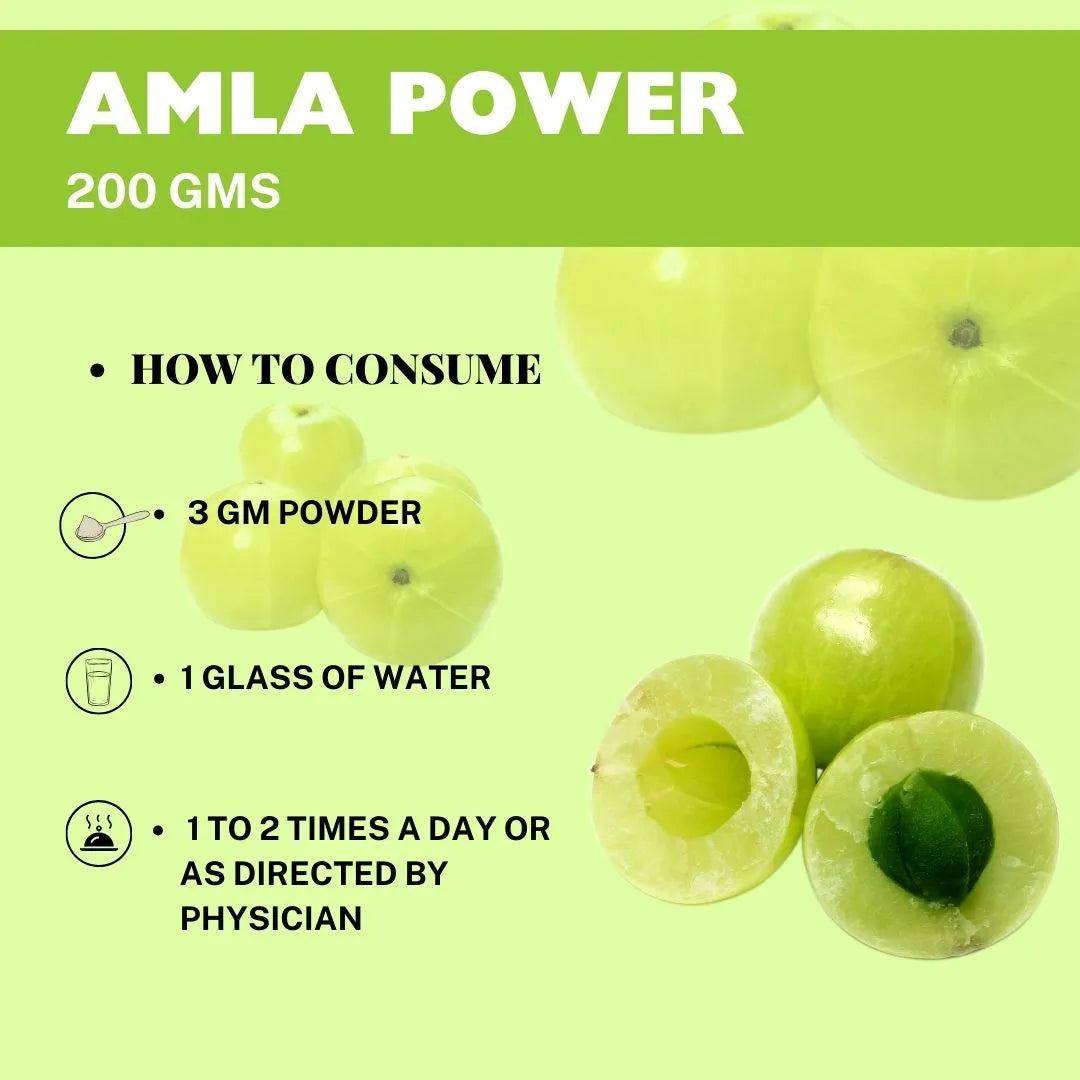 Amla Powder - 200 gms (Pack of 5) | Standardized Ayurvedic Quality | Herbal Hills