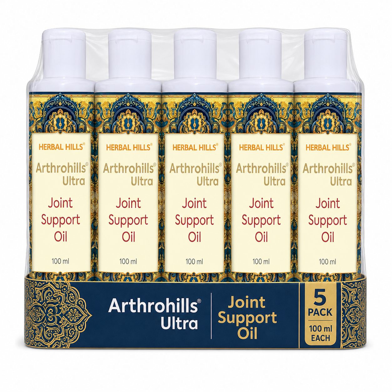 Arthrohills Herbal Massage Oil – 100ml | Ayurvedic Joint Care ( pack of 5)