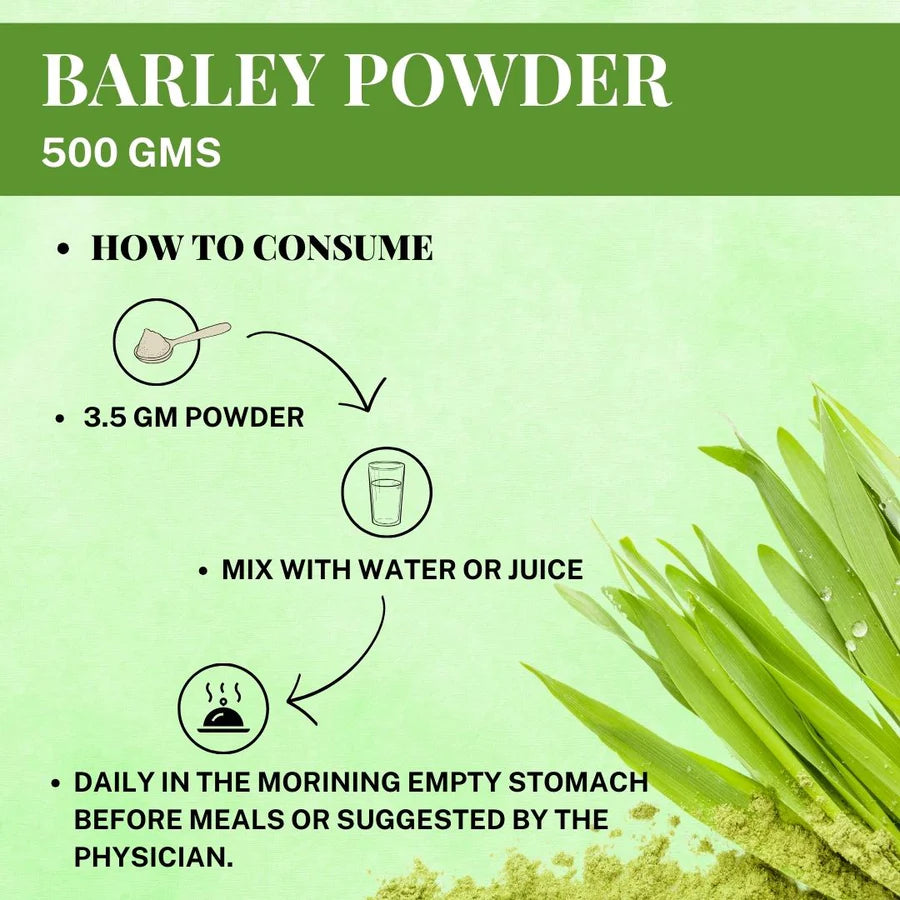 Barley Grass Powder 500g, Natural Body Cleanse and Detox, Boosts the Immune System