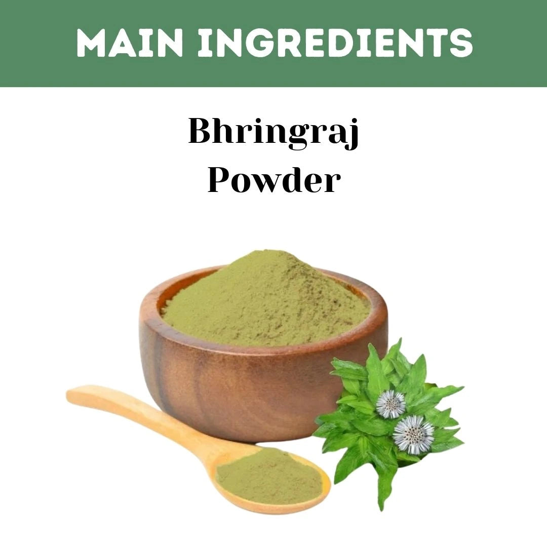 Bhringraj Powder – 200g (Pack of 5) | Standardized Ayurvedic Quality | Herbal Hills