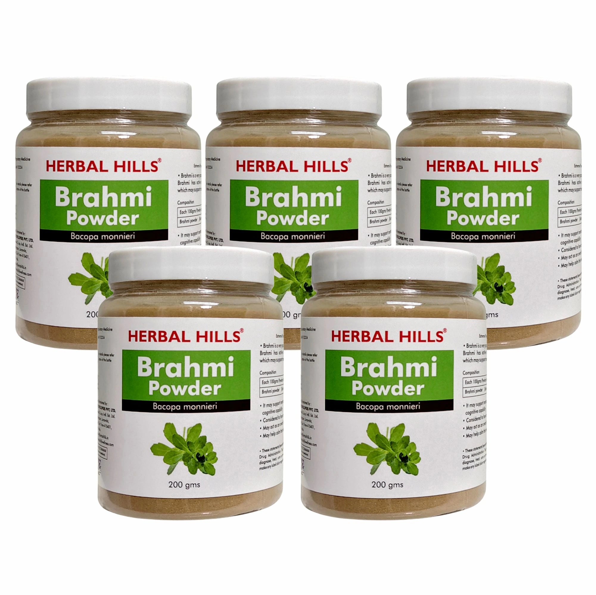 Brahmi Powder - 200gms | Standardized Ayurvedic Quality | Herbal Hills