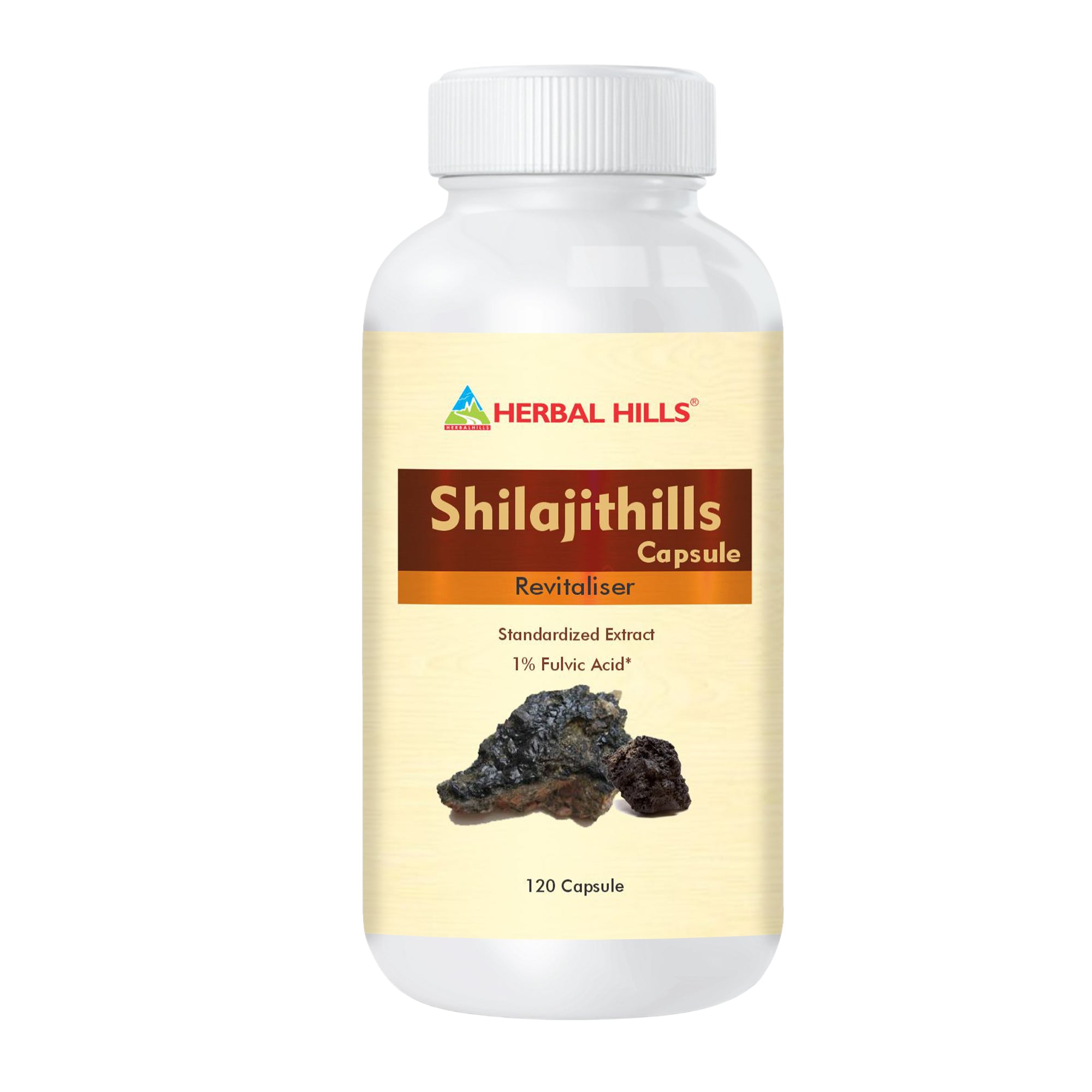 Shilajithills 120 Capsule, vigor, vitality, strength tonic