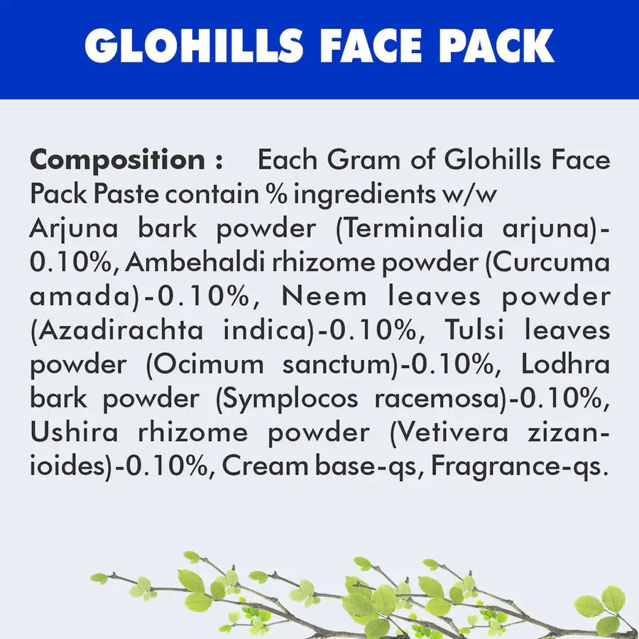 Natural Skin Care – Glohills 50g Face Pack (pack of 5)