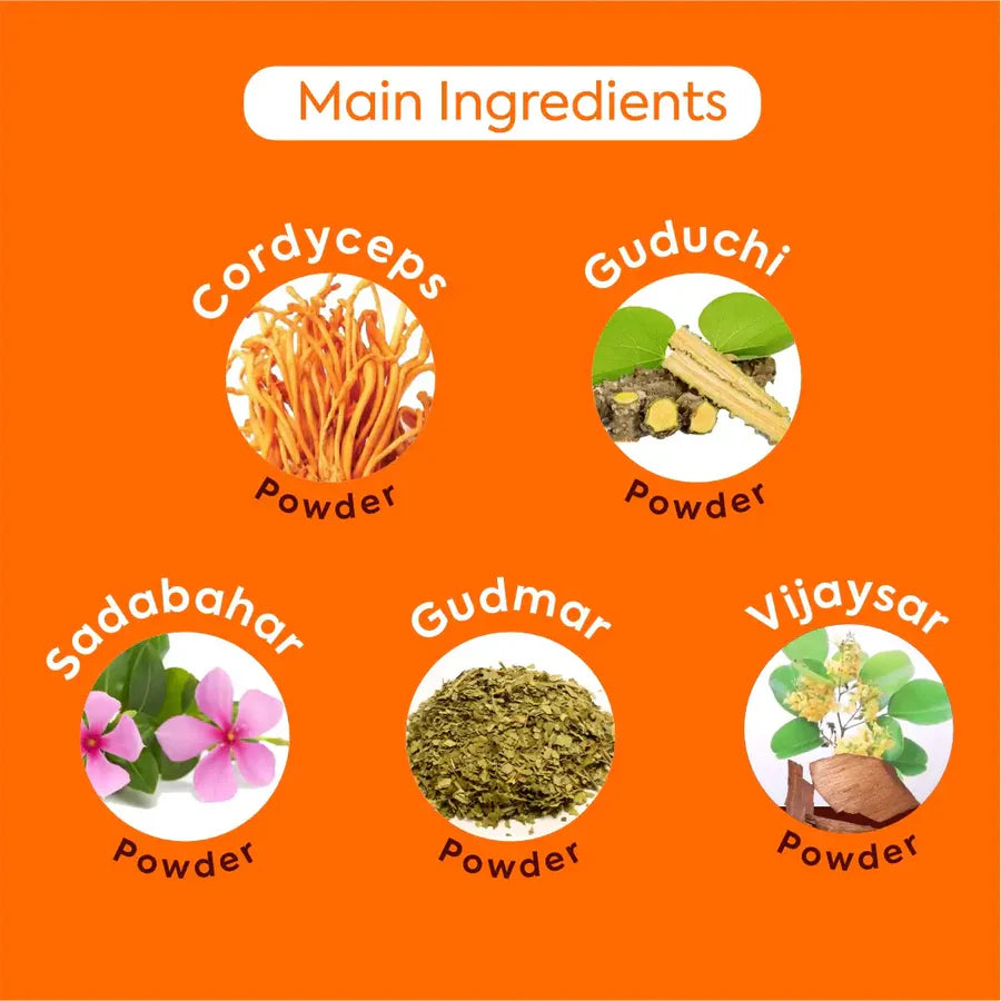 Herbal Hills Diabohills Cordyceps Capsules – Sugar Management Support – 700 Capsules