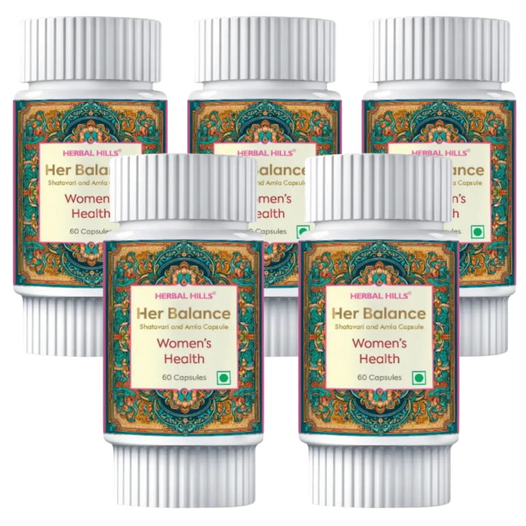 Herbal Hills Her Hormonal Balance Capsule – 60 Capsules (Pack of 5)