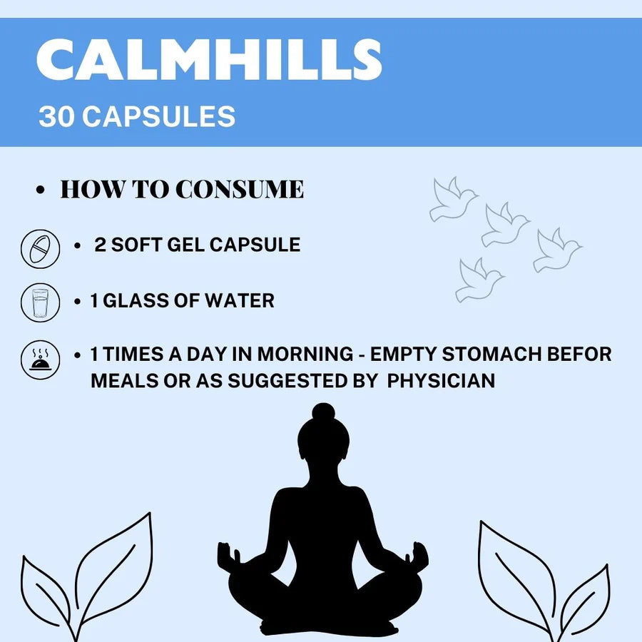Calmhills Calm & Relaxation Support Capsules – 900 Capsules Pack of 2 by Herbal Hills
