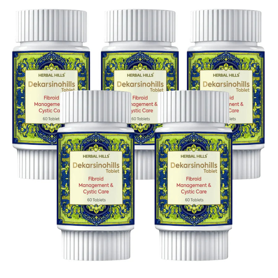 Dekarsinohills Tablet - Fibroid Management & Cystic Care (60 Tablets - Pack of 5)