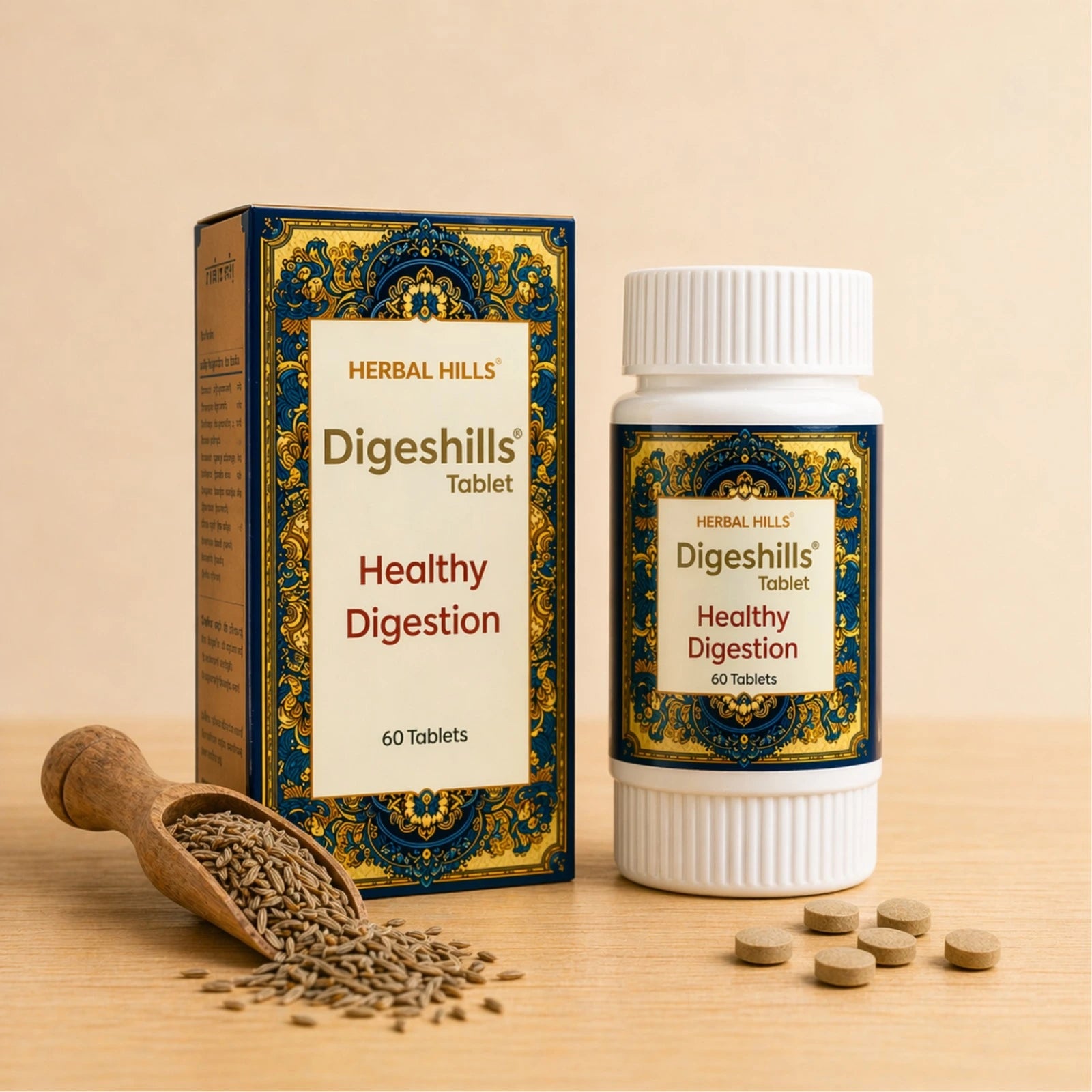 Digeshills Ayurvedic Digestive Support Tablets – 60 Tablets