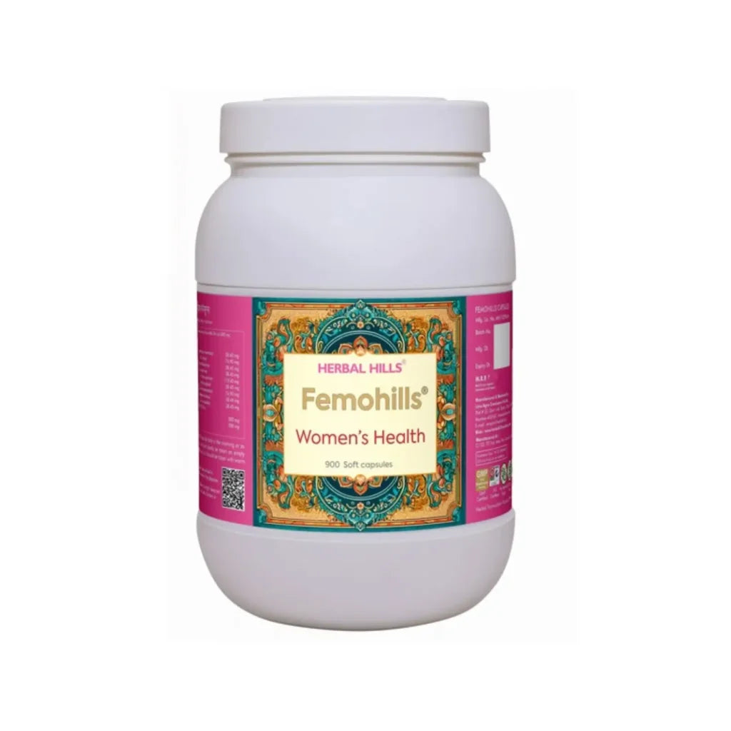 Femohills Women’s Wellness Support Capsules – 900 Capsules by Herbal Hills