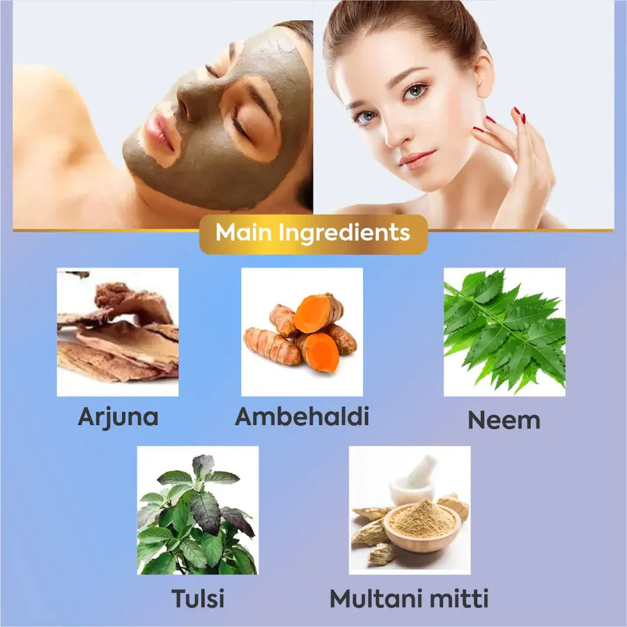 Natural Skin Care – Glohills 50g Face Pack (pack of 5)